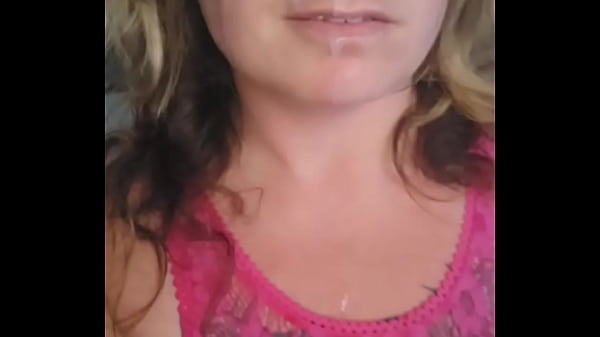 Cum dripping down my face