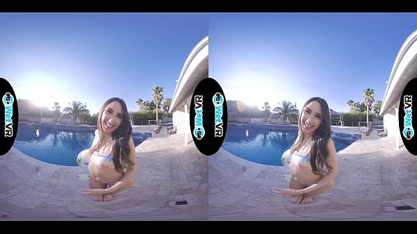 WETVR Pool VR Porn Play with Brunette Beauty
