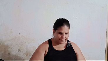I use my big ass to seduce the neighbor and end up covered in cum. All while my cuckold husband is at work.
