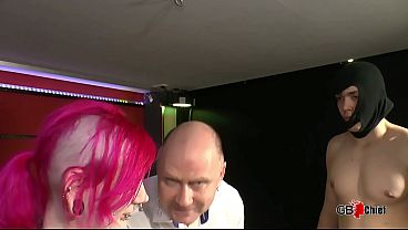 Lactating punk girl double vaginal creampie gangbang breast milk preggo