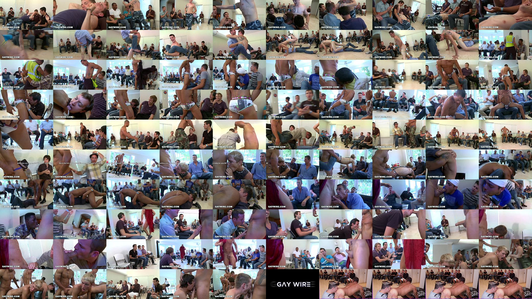 GAYWIRE - Crazy Sausage Party With Multiple Male Strippers Slinging Dick 预览图