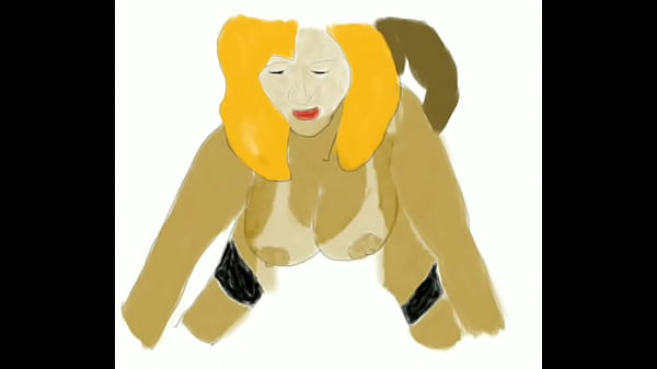 Doggystyle blond boobs shake