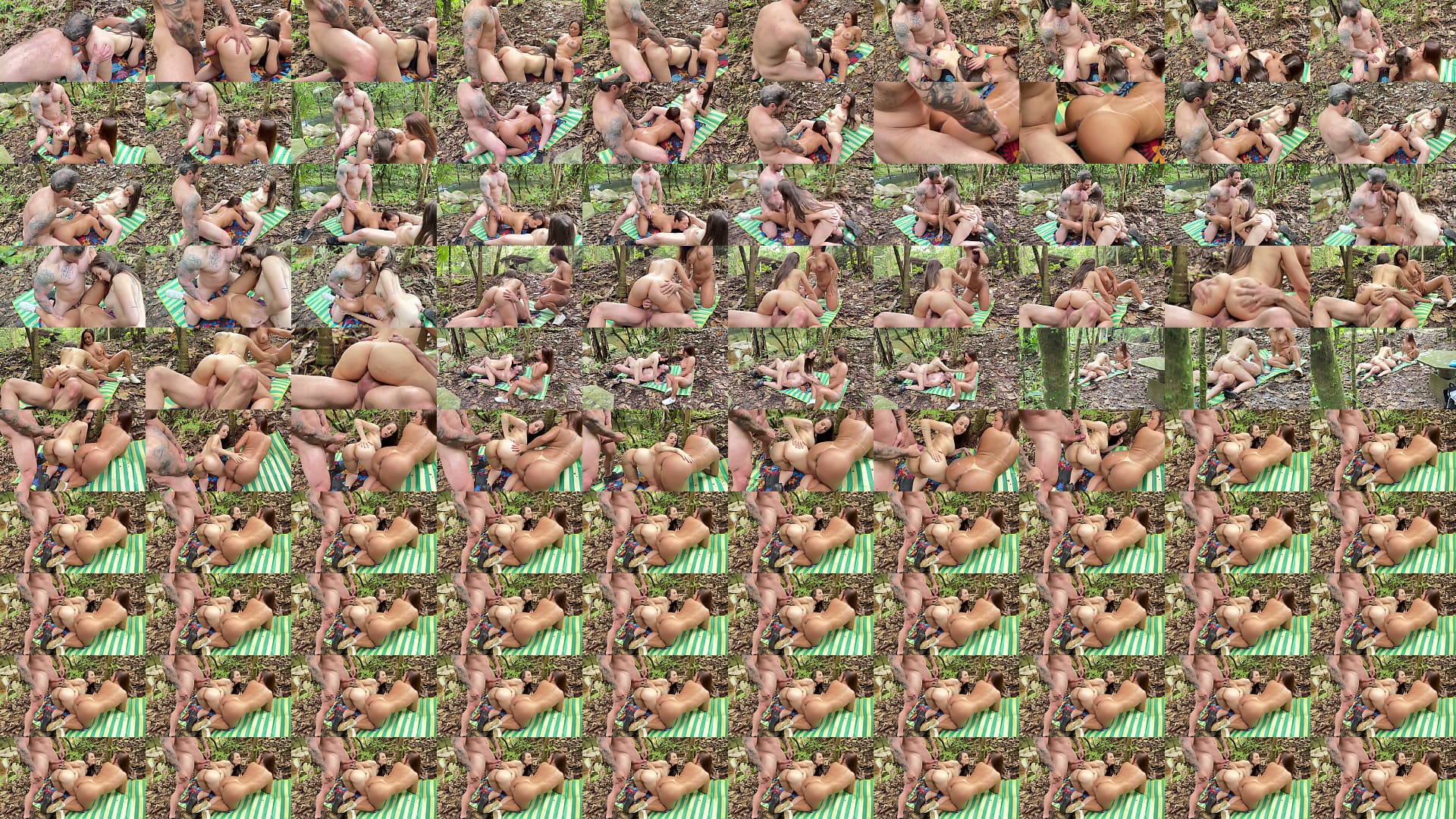 Voyeur N&atilde;o Aguentou e Fodeu as Duas L&eacute;sbicas no Meio do Mato - Horny Voyeur Watches Two Lesbians in the Woods Then Fucks Both of Them Raw 预览图