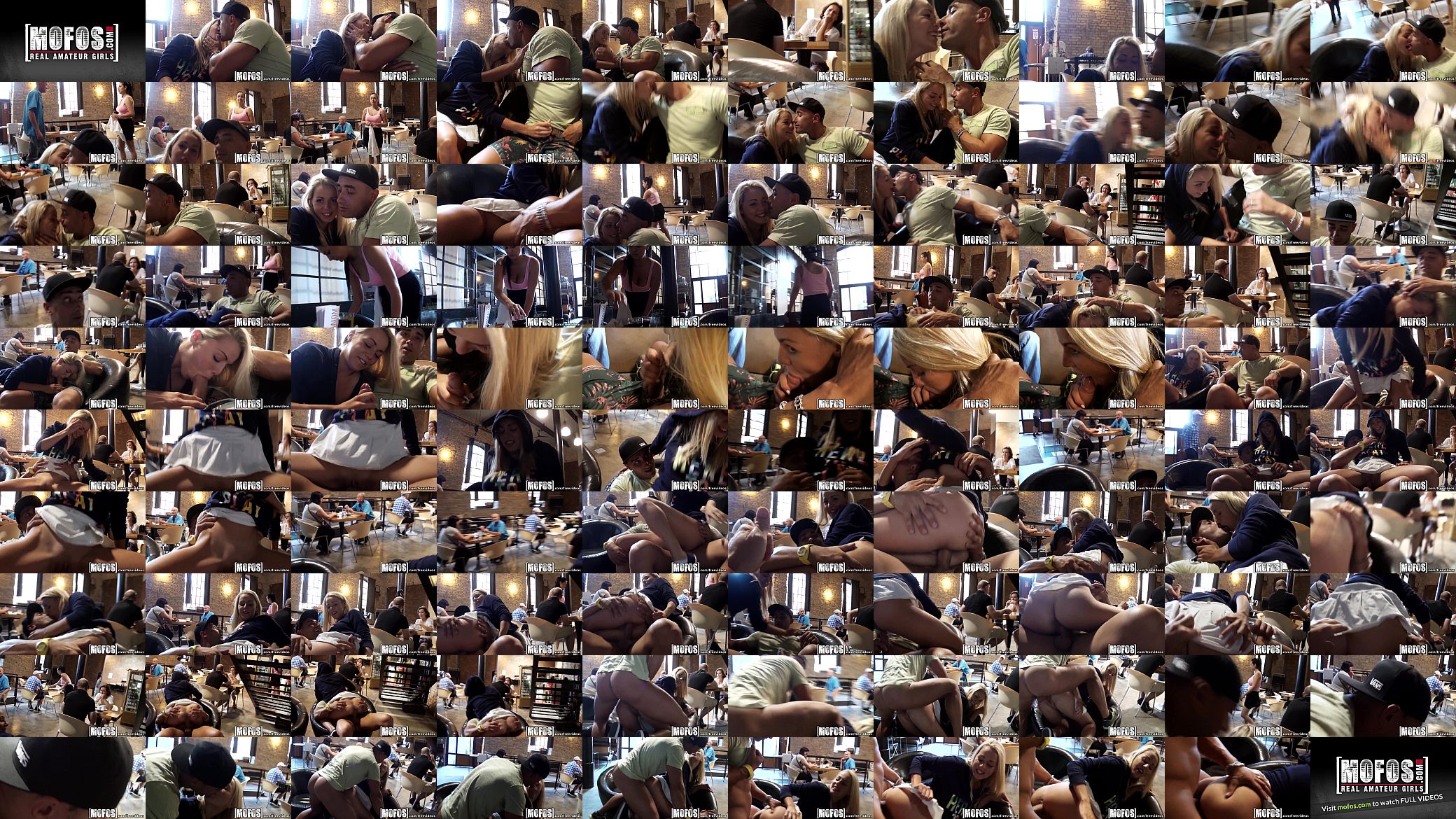 Mofos - Young couple fuck in caf&eacute; in public 预览图