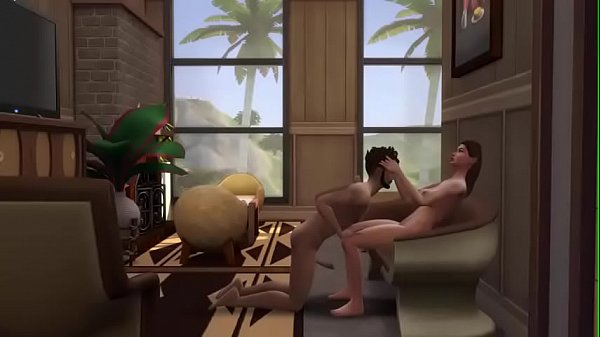 The Sims 4 Young girl fucked in the sofa