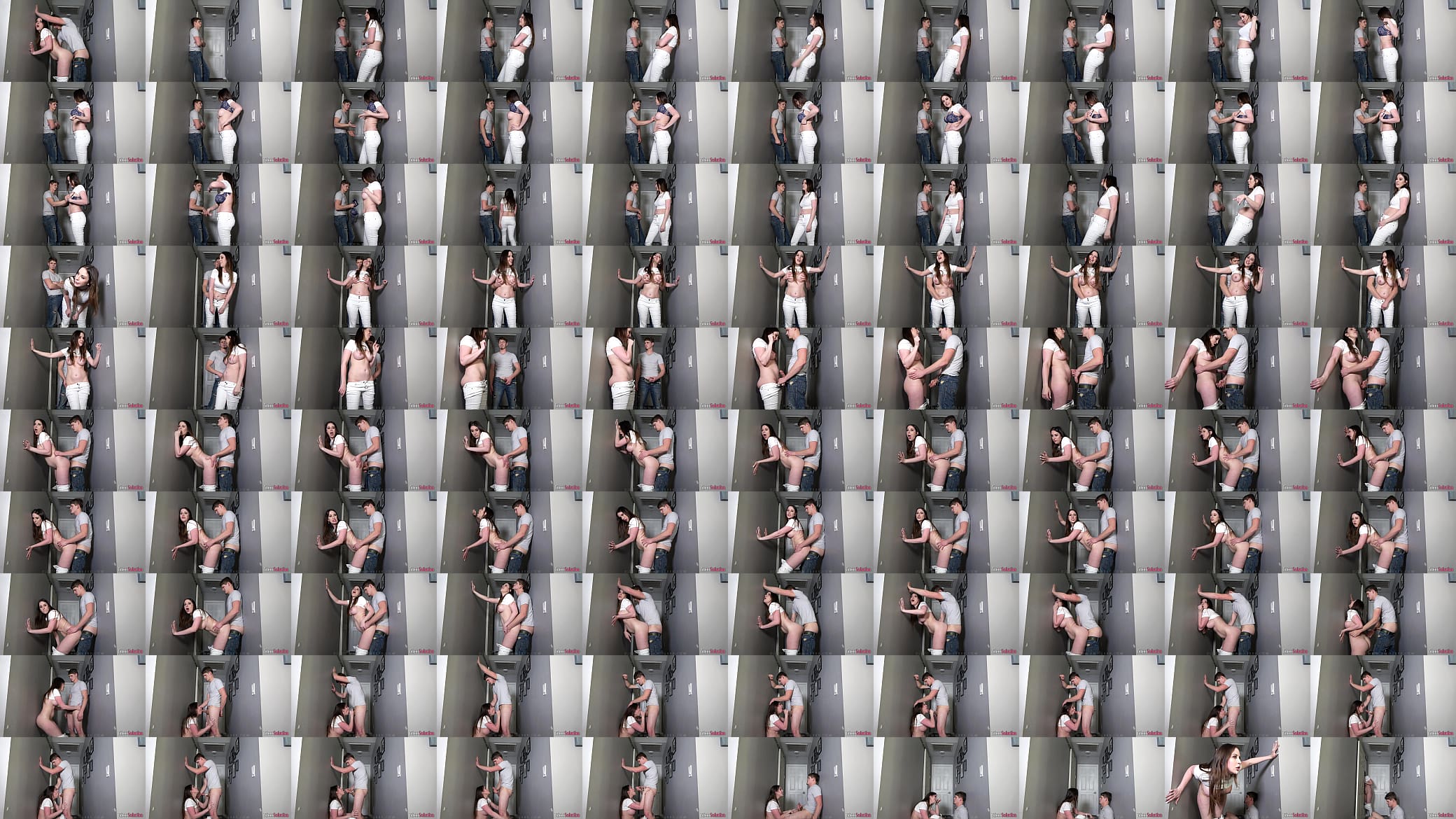 Family reunion gets naughty as step cousins fuck in a hallway 预览图