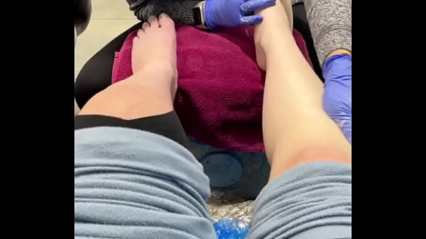 Getting those white toes and getting on the road for NYC.