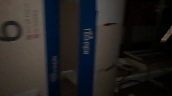 Pissing at an abandoned gas station