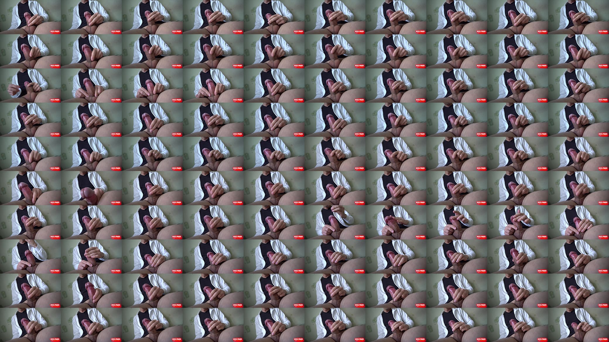 Young guy jerking off to porn bald uncut cock 预览图