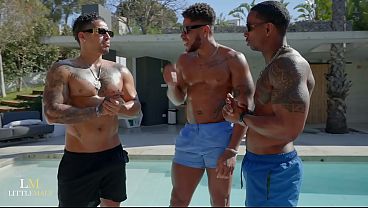 Littlemaly - Tyra Ride Used & Pissed On by 3 BBC Poolside Gangbang Trap