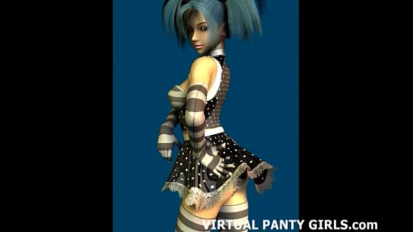 3d virtual girl in a skin tight car suit