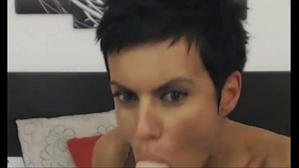 Sexy Girl On Webcam Sucking Dildo