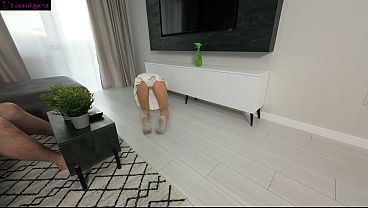 Horny Maid Laura Fucks for Extra Cash While Cleaning a Rich Client's Apartment 16 min