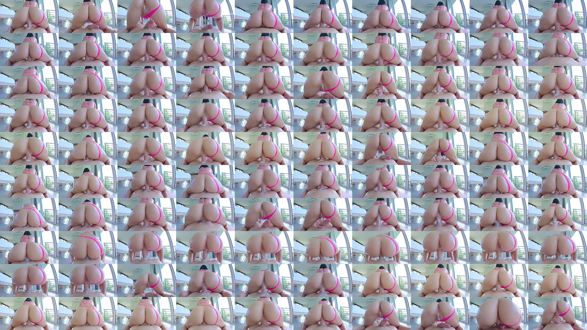 Ultimate Reverse Cowgirl POV, Three Cums and Wild Squirts 预览图