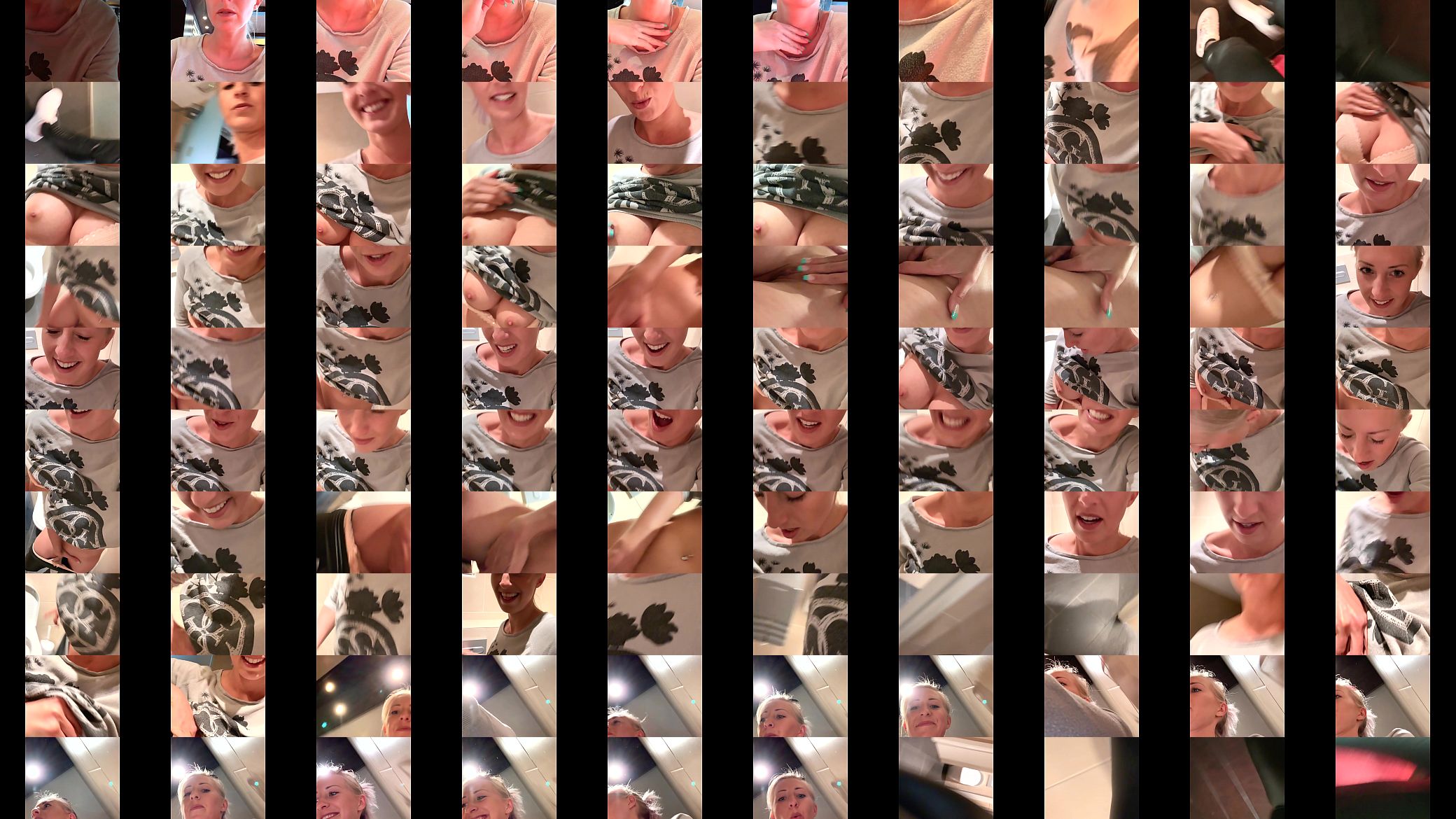 Horny in the restaurant! Fingered on the toilet to orgasm 预览图