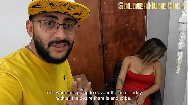 She hadn't come to record with us for a long time and she's a little nervous so she decides to calm her nerves by sucking my dick