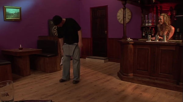 Big tits blonde and her friend with the brown hair are licking each other right in front of a guy