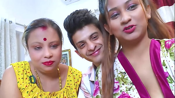Two Desi Bhabhi Grand Masti with Young 18 year old Devar - Indian Sex