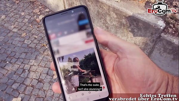 small 18 year old tourist student seduces to outdoor sex on the street