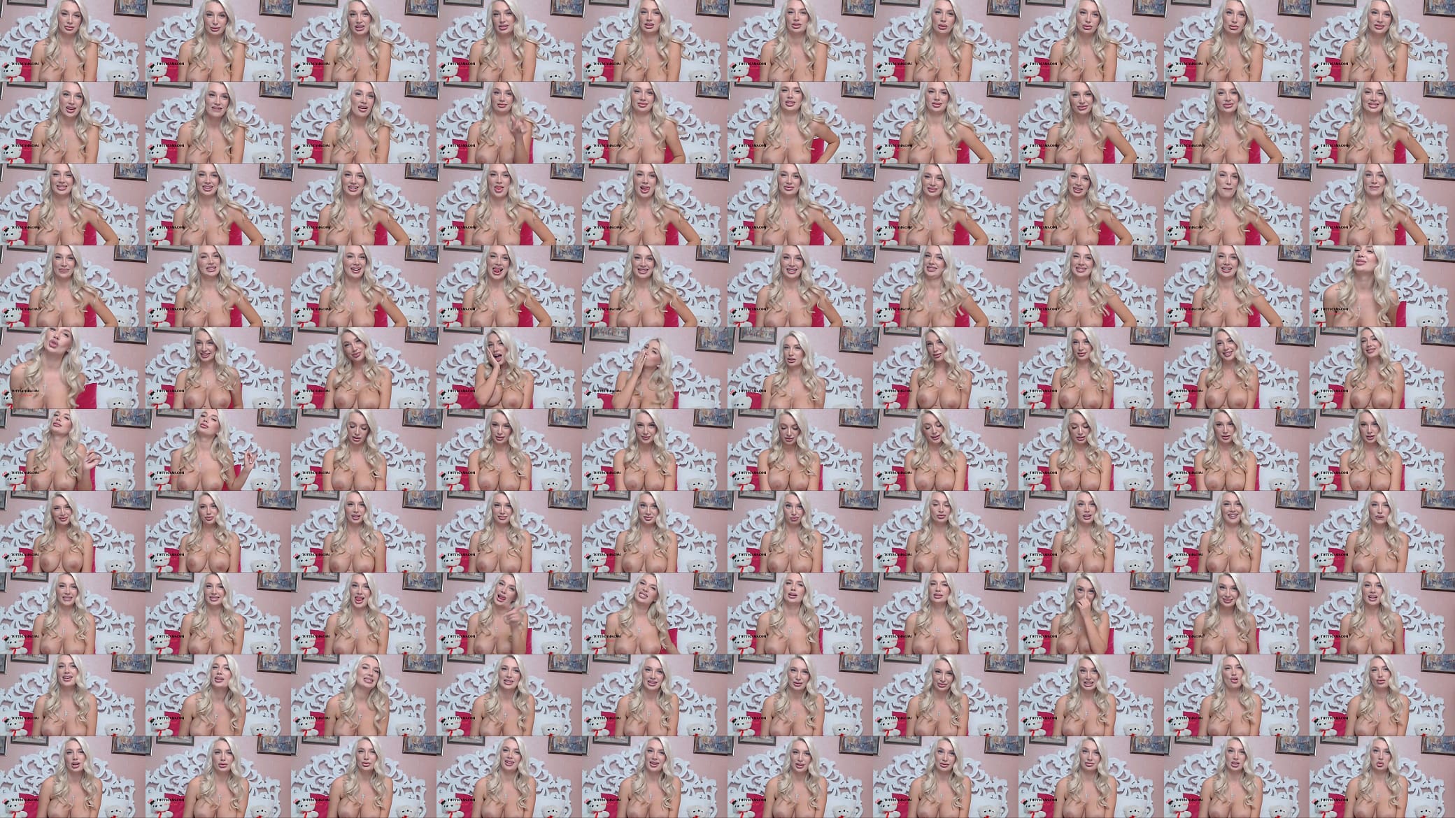 Amazing Blond Big Lips and Boobs on CAM 预览图