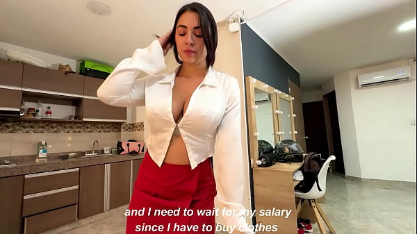 Download Video - Hot secretary tries to win a raise by showing her big tits and fucking the boss - Silvana Lee