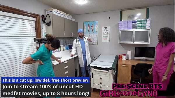 Nurses Get Naked & Examine Each Other While Doctor Tampa Watches! "Which Nurse Goes 1st?" From GirlsGoneGyno  Reup