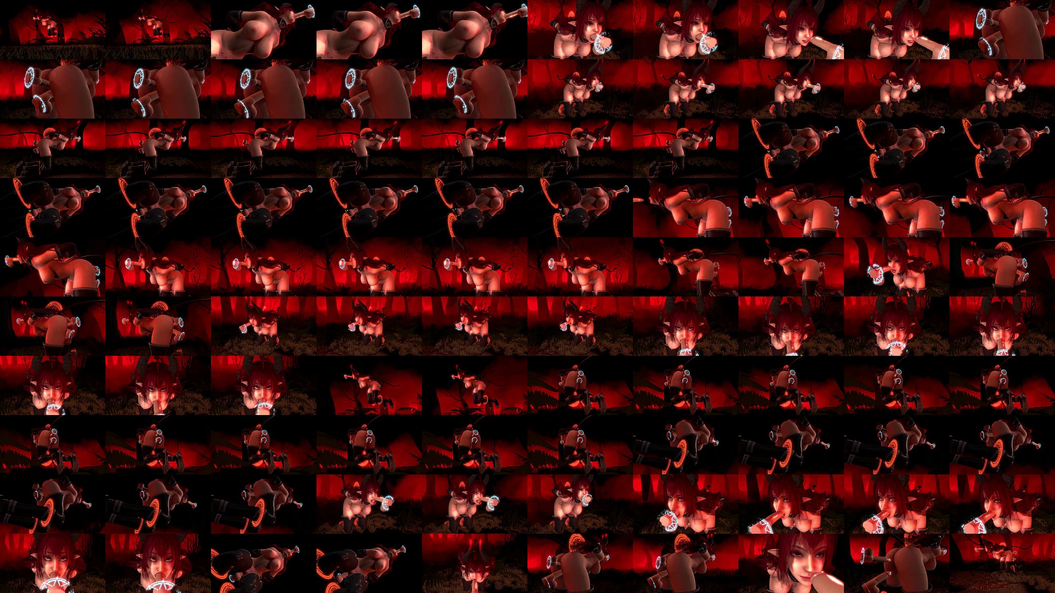 Demon Girl Gets in a Gangband Trap With Magic Dicks - 3D Porn 预览图