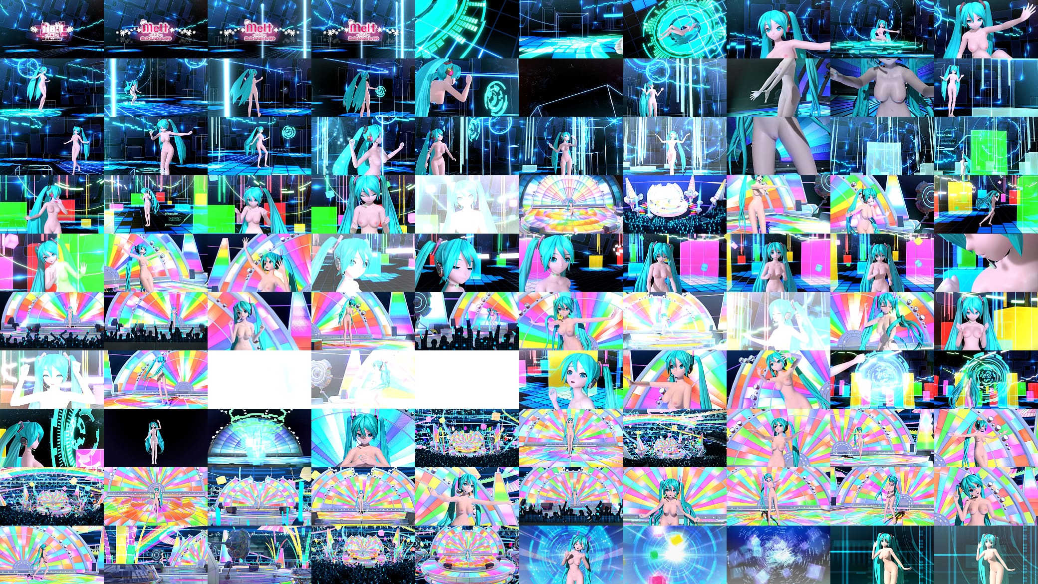Hatsune Miku Melt Project diva Nude Mod Full Nude 预览图