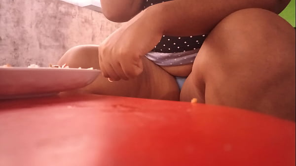 Seeing the panties under my mother-in-law's skirt