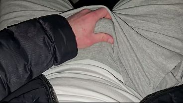 German daddy in car with precum in grey CK cumshot - PhantomGentX