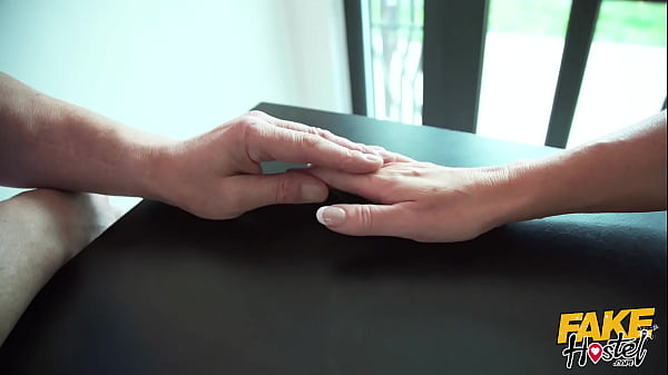 Download Video - Fake Hostel - Hot blonde English TEACHER shares a bed with her teen college student