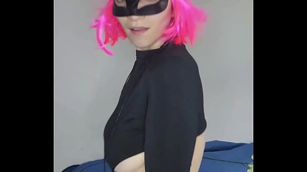 Discover my pleasure with my kitty mask and big tits