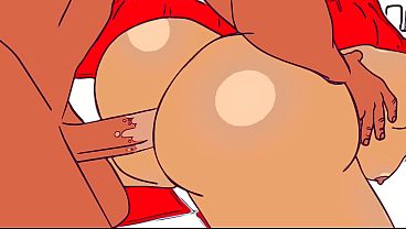 Sexy Visual remix of TS Bella's big ass booty