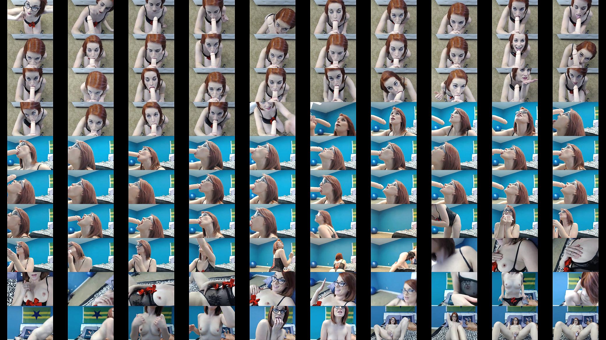 short haired redhead Cam Girl Gives an Awesome Head 预览图