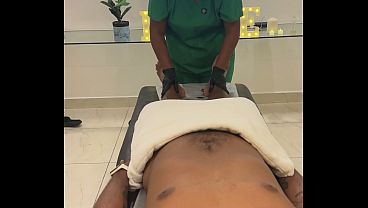 Real Amateur Uniform Roleplay&colon; Intense Oiled Massage Therapy