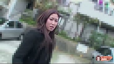 Nagisa in stockings masturbates with dildo then shoves a cock in her hairy pussy