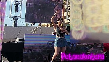 Rosarito Beach Rave: Beautiful hostess gets horny, goes up on stage and ends up sucking my dick in my car until I fill her mouth with hot semen