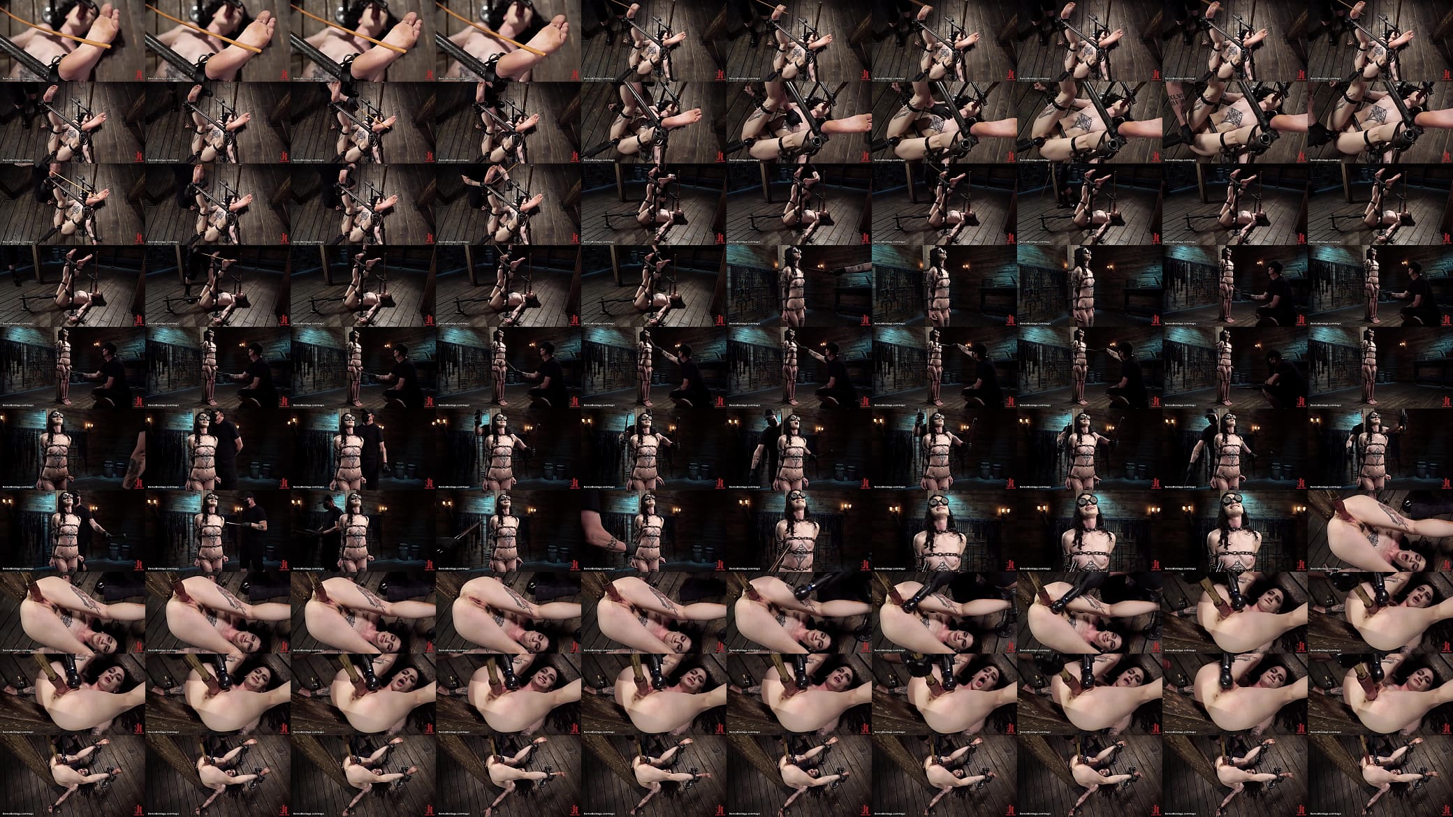 Chained to column slave gets tazappered 预览图