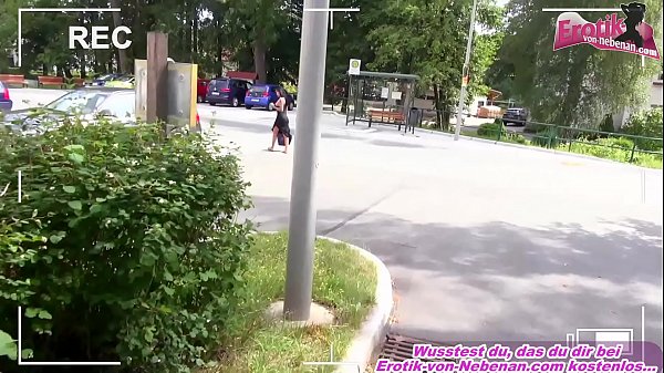 Voyeur follow german milf at home and fuck her with creampie and she get female orgasm