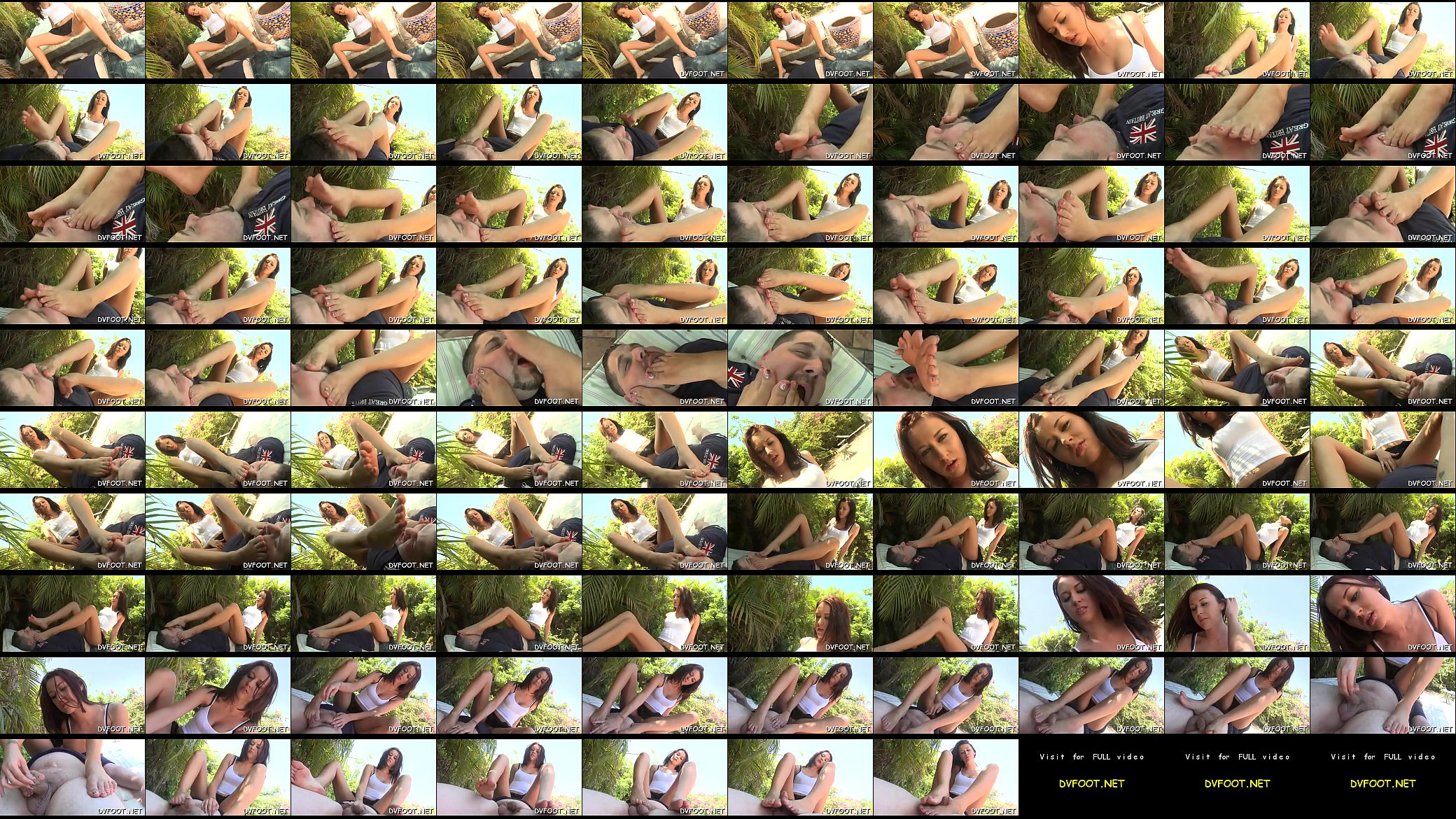 Sexy babe shoves her toe in juicy mouth on footdomvideos.com 预览图