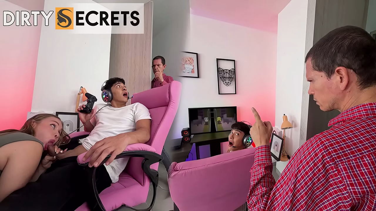 MY STEPMOTHER CATCHES ME WATCHING PORN, WE END UP FUCKING AND MY STEPFATHER CATCHES US