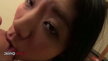 Tit fuck session starts with Mio Kuroki giving Blowjob then turns into wild Japanese sex POV
