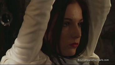 Curvy Pale White Big Boobs Lesbian Slave Undressed And Touched