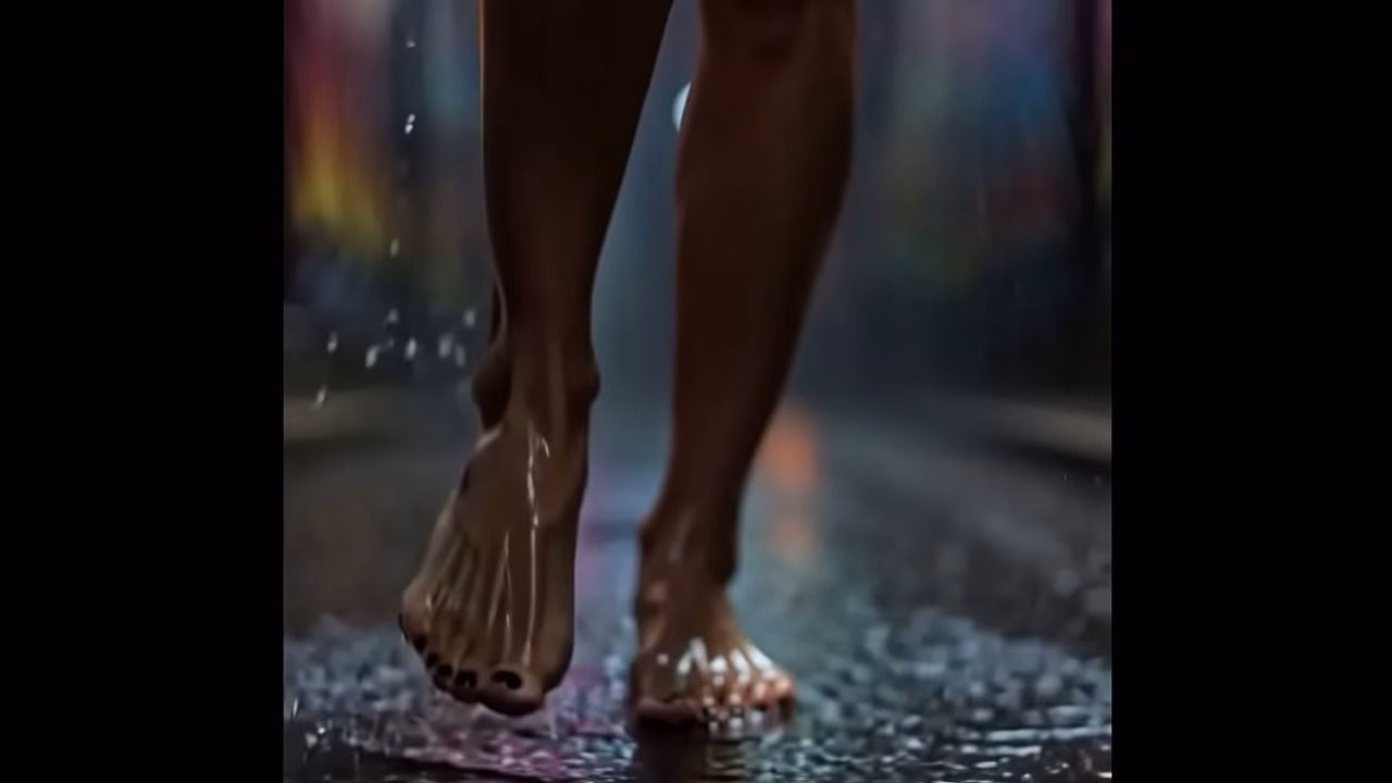 Cyberpunk goth revealing breasts in a dark alley - short compilation 2 - Nyx Loops - AI generated