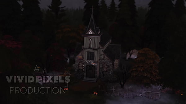 HORNY GOTH AND CHURCH GIRL SUMMON HUGE DEMON COCK TO SATISFY THEM - SIMS 4