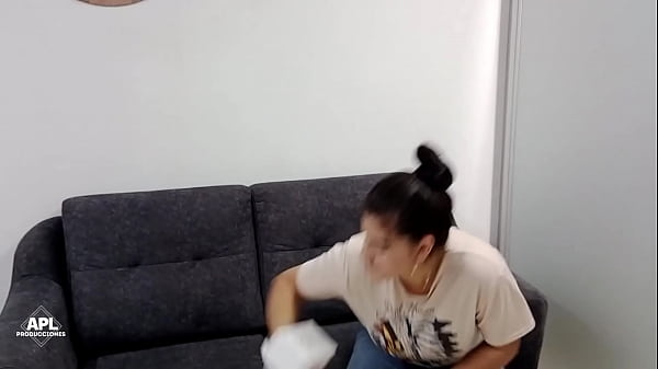 Horny stepmother eats the pussy of her big ass and beautiful stepdaughter. PART 1