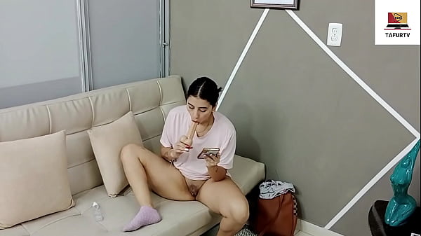 I take advantage of being alone at home to masturbate but MY STEPFATHER arrives and ends up giving me DICK FOR HORNY- FULL STORY