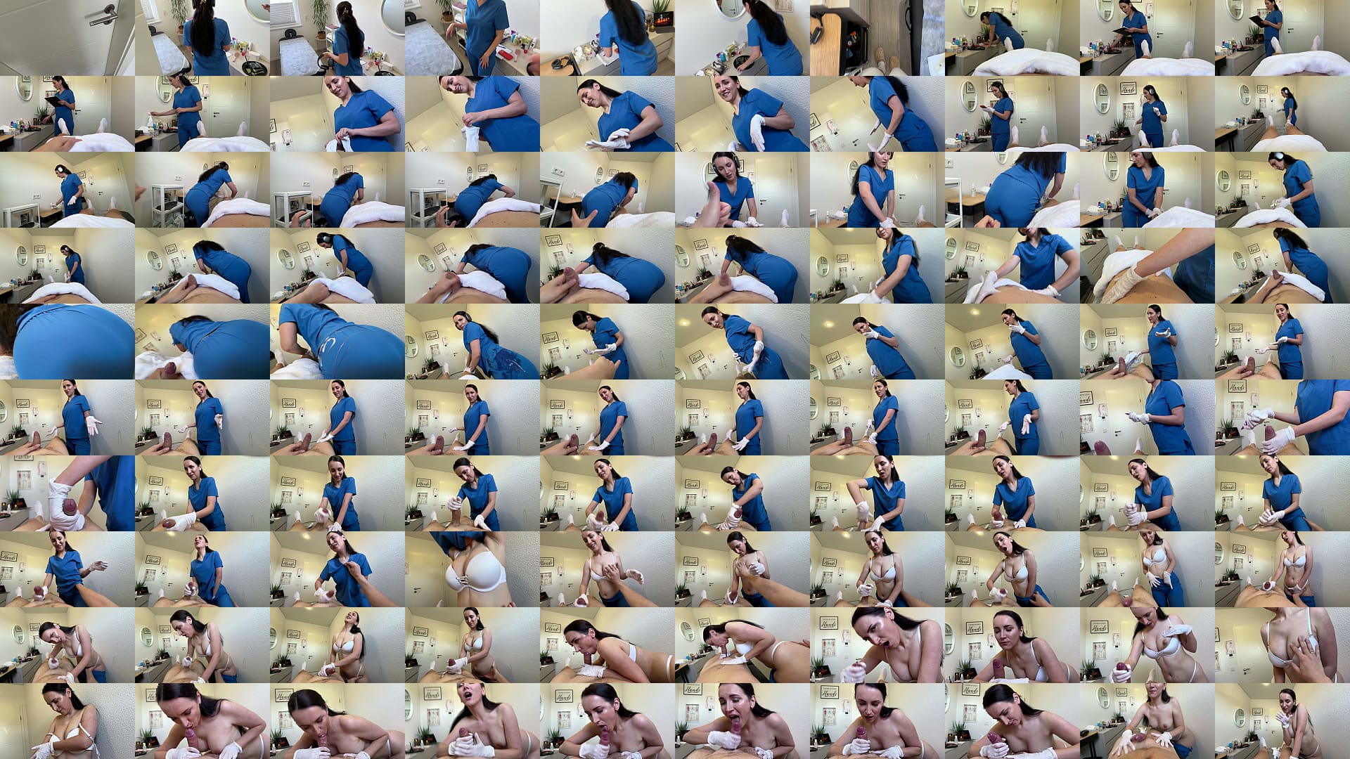 He Came Twice On The Massage Table - Handjob &amp; Blowjob 预览图