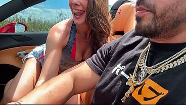 College Babe Ivy Ireland Cheats On Her Boyfriend with Rich Guy Teddy Tarantino in his Ferrari