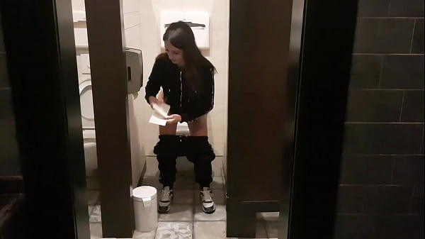 He caught me in the toilet and cum in my mouth!